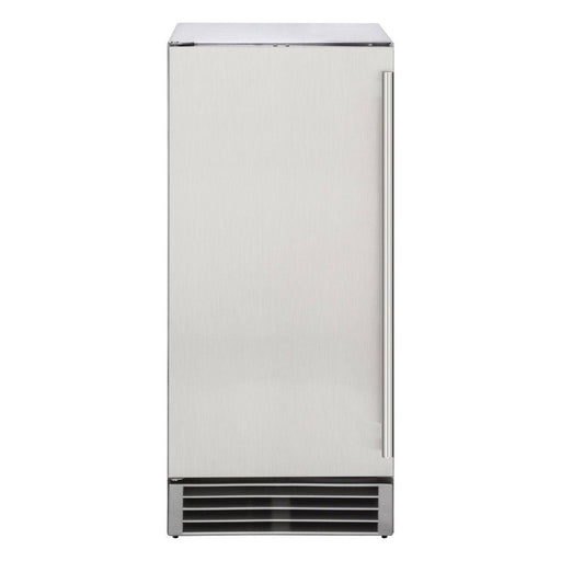 MIM50P-O Maxx Ice Outdoor 50 lb Self-Contained Ice Machine, Stainless, Premium w/ Pump - Top Restaurant Supplies