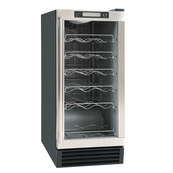 Maxx Ice MCWC28HC Indoor Wine Cooler with Glass Door, 3 cu. ft., in Stainless Steel - Top Restaurant Supplies - Wine Cooler - Maxx Ice