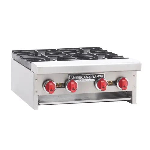 American Range ARHP-60-10 Hotplate, Countertop, Gas, 10 Burners (32,000 BTU Each), Manual Control, 60" Wide