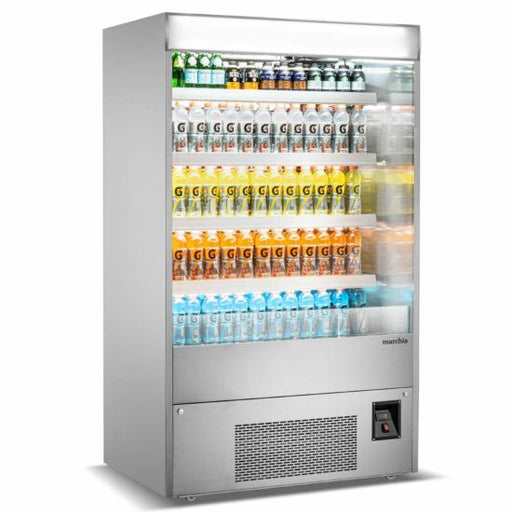 Marchia MDS48 48" Open Air Cooler, Grab and Go Refrigerator, 220V - Top Restaurant Supplies