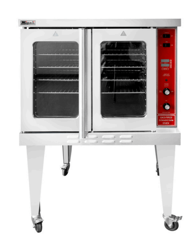 Migali C-CO1-NG Convection Oven Gas Competitor Series, 2 Burners - Top Restaurant Supplies