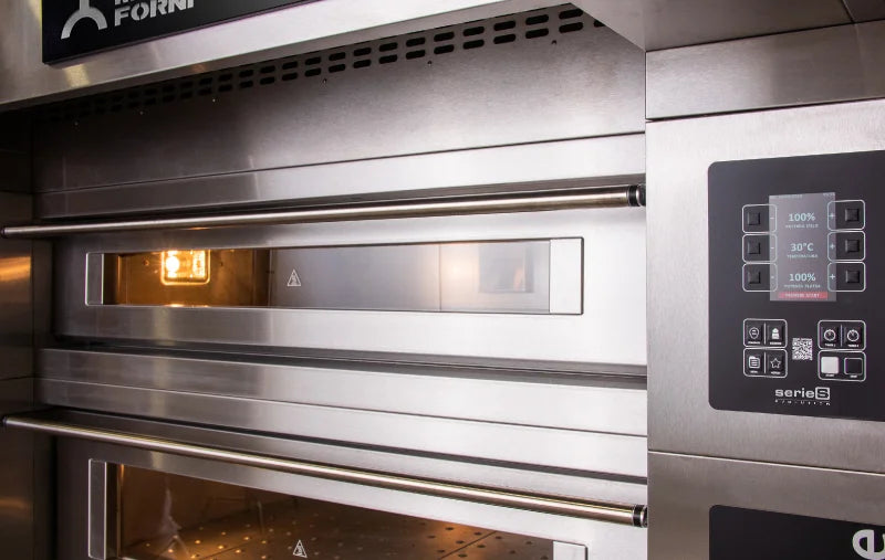 AMPTO Serie S140E3 - Serie S modular Electric Pizza oven 71-1/2"x55-1/2"x14" (Chamber)