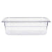 Prepline PPFP13-4 One-Third 1/3 Clear Polycarbonate Food Pan with 4" Depth - Top Restaurant Supplies
