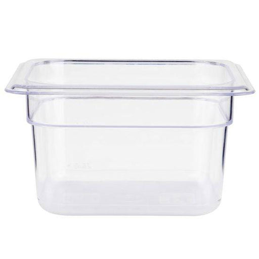 Prepline PPFP16-4 One-Sixth 1/6 Clear Polycarbonate Food Pan with 4" Depth - Top Restaurant Supplies