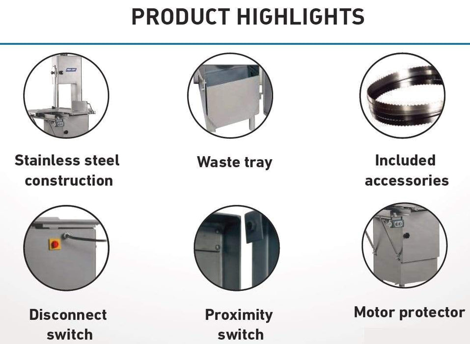 Pro-Cut KS-116 Heavy-Duty Meat Saw, 1.5 HP, 115V, Single Phase - Top Restaurant Supplies