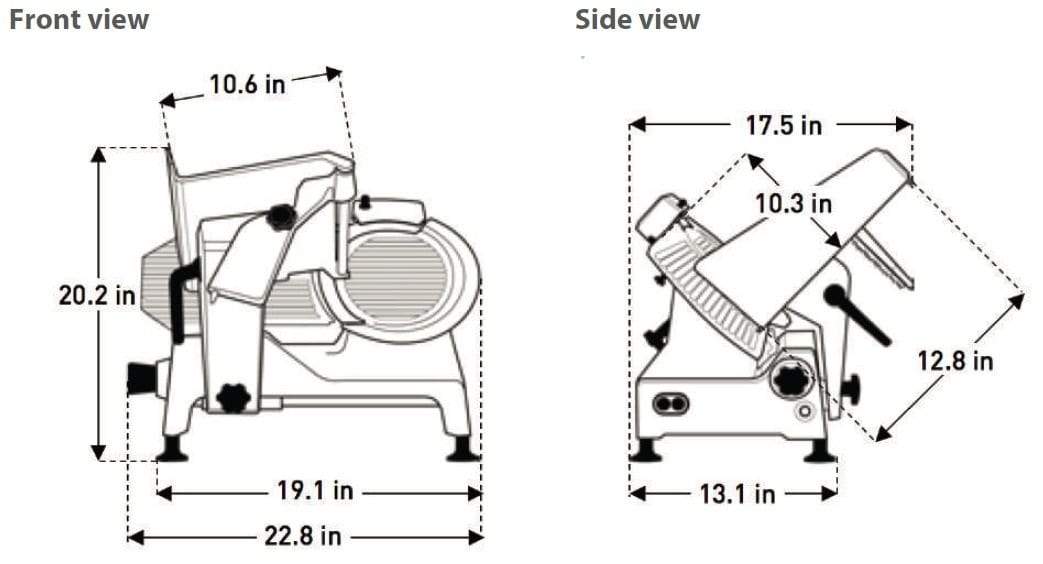 Pro-Cut KSDS-12 Meat & Deli Slicer 12" Blade, 1/3 HP - Top Restaurant Supplies
