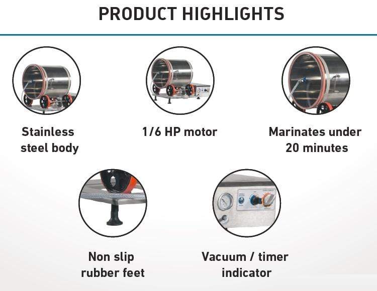 Pro-Cut KMV-25 Vacuum Tumbler - Top Restaurant Supplies