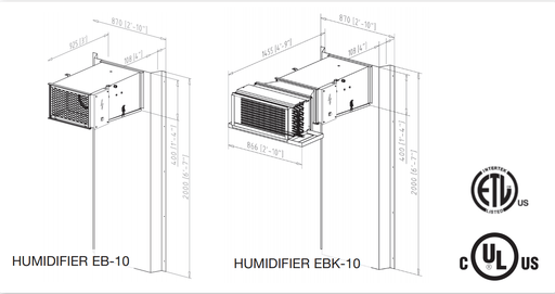 Revent EBK-10 Proofer Humidifier/Retarder, 5 Units - Top Restaurant Supplies