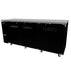 SABA SBB-24-72B 72" Three Door Back Bar Cooler (Black) - Top Restaurant Supplies