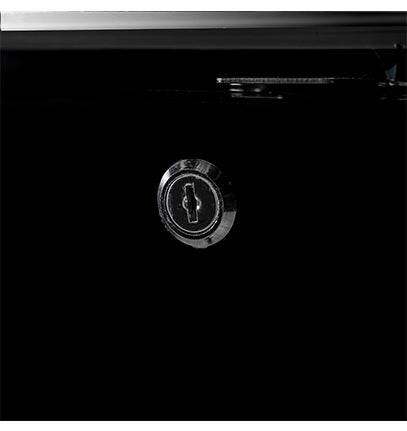 SABA SBB-24-72B 72" Three Door Back Bar Cooler (Black) - Top Restaurant Supplies