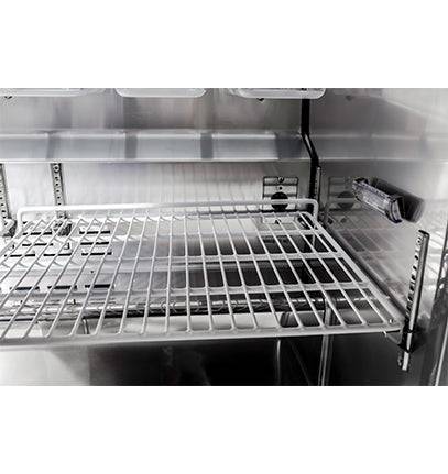 SABA SPS-72-18 72" Three Door Sandwich Prep Table with Pans Stainless Steel - Top Restaurant Supplies