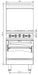 SABA GR24 24" 4 Burner Gas Range with Oven 151,000 BTU - Top Restaurant Supplies