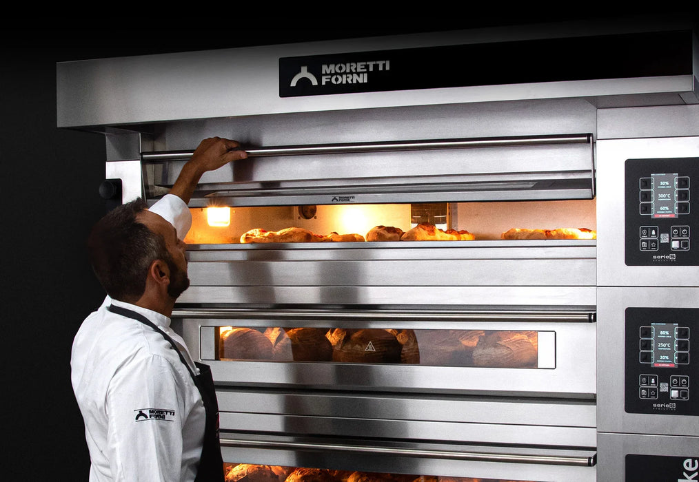 AMPTO Serie S140E3 - Serie S modular Electric Pizza oven 71-1/2"x55-1/2"x14" (Chamber)