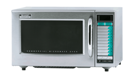 Sharp R-21LVF Medium Duty Commercial Microwave with 1000 Watts - Top Restaurant Supplies