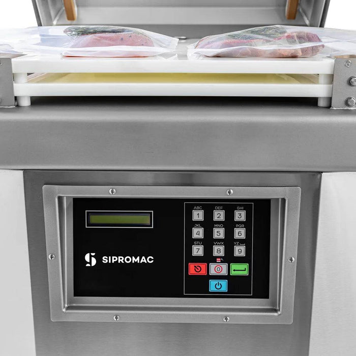 Sipromac 450A Chamber Vacuum Sealer w/ (2) 19" Seal Bars, 208v/3ph