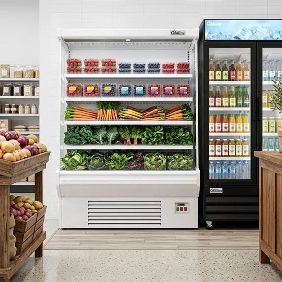 Coldline SOC-61 Refrigerated Air Curtain Merchandiser, 60" - Top Restaurant Supplies - Refrigerated Air Curtain Merchandiser - Coldline