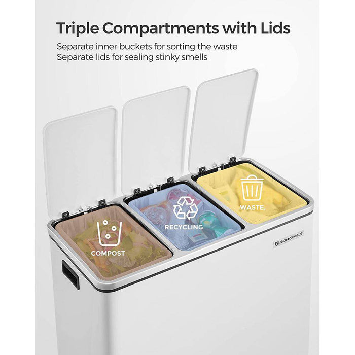 SONGMICS 14.4 Gallon Trash Can - Top Restaurant Supplies
