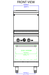 Standard Range SR-R24-24CB-NG 24" Natural Gas Commercial Range with 24" Charbroiler, 1 Oven, 93,000 BTU - Top Restaurant Supplies