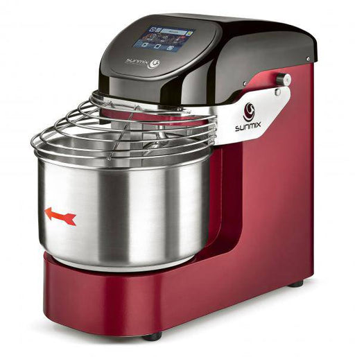 Sunmix Evo-6 Rosso Rubino Spiral Mixer 13 Lbs Dough Capacity, 110V, Single Phase