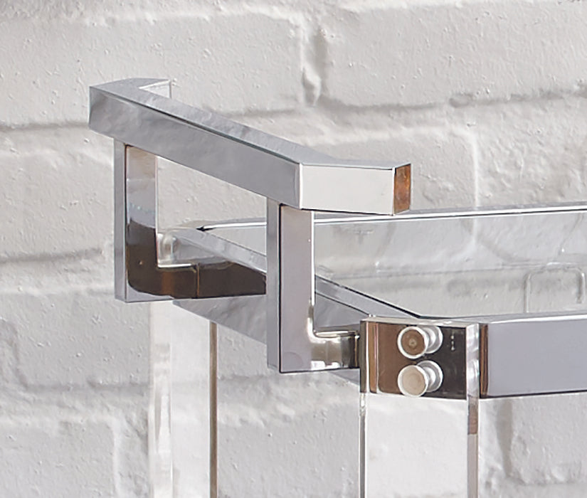 Aerin Server Cart - Silver - Top Restaurant Supplies