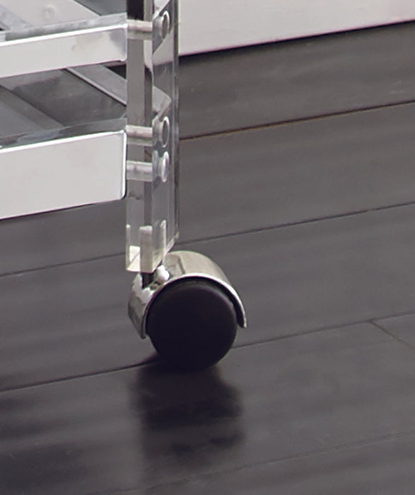 Aerin Server Cart - Silver - Top Restaurant Supplies