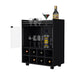 Bradley Black 8-Bottle Rack Bar Cart - Top Restaurant Supplies - Bar Cart - Top Restaurant Supplies