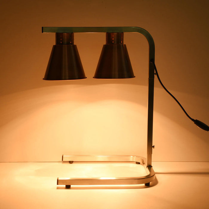 Dual Heat Lamp Food Warmer - Top Restaurant Supplies - Countertop Food Warmer - Top Restaurant Supplies