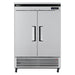 Turbo Air TSR-49SD-N6 2 Solid Door Refrigerator, Bottom Mount, 42.6 Cu. Ft. - Top Restaurant Supplies