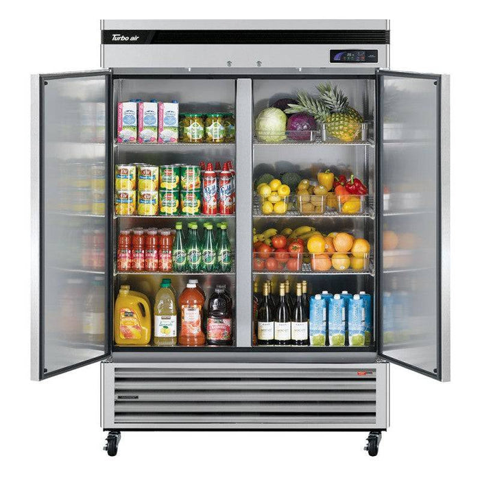 Turbo Air TSR-49SD-N6 2 Solid Door Refrigerator, Bottom Mount, 42.6 Cu. Ft. - Top Restaurant Supplies
