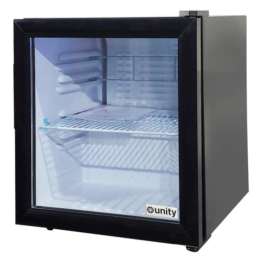 Unity U-CR1 17" Black Countertop Display Refrigerated Merchandiser - 1.8 cu ft. - Top Restaurant Supplies