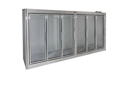 Universal Coolers ADM-6 150" Six Door Merchandiser Refrigerator with 24 Shelves - Top Restaurant Supplies