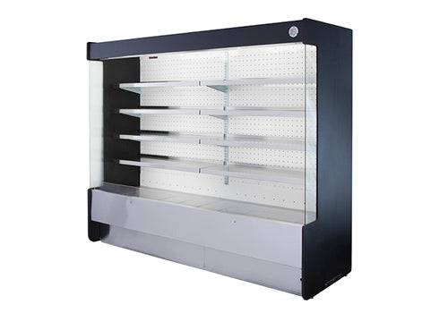 Universal Coolers OPC-10 120" Open Display Case Refrigerator with 8 Shelves, Remote - Top Restaurant Supplies