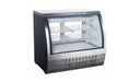 Universal Coolers FCI-48-SC 48" Refrigerated Deli Display Case, Counter Height with 6 Shelves, Curved Glass, Self-Contained, Stainless Steel - Top Restaurant Supplies