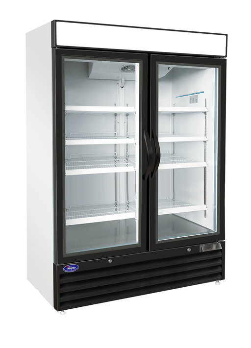 Valpro VP2F-48FDVHC -Two Swing Glass Door-48 cu. ft. Freezer 115-230V/60Hz L14-20P - Top Restaurant Supplies