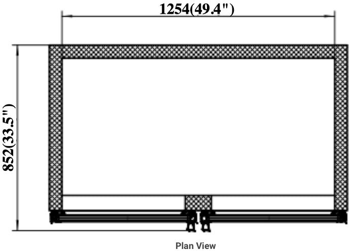Valpro VP2R-48M Two Swing Full Glass Door Merchandiser Refrigerator – 48 Cu. Ft. - Top Restaurant Supplies