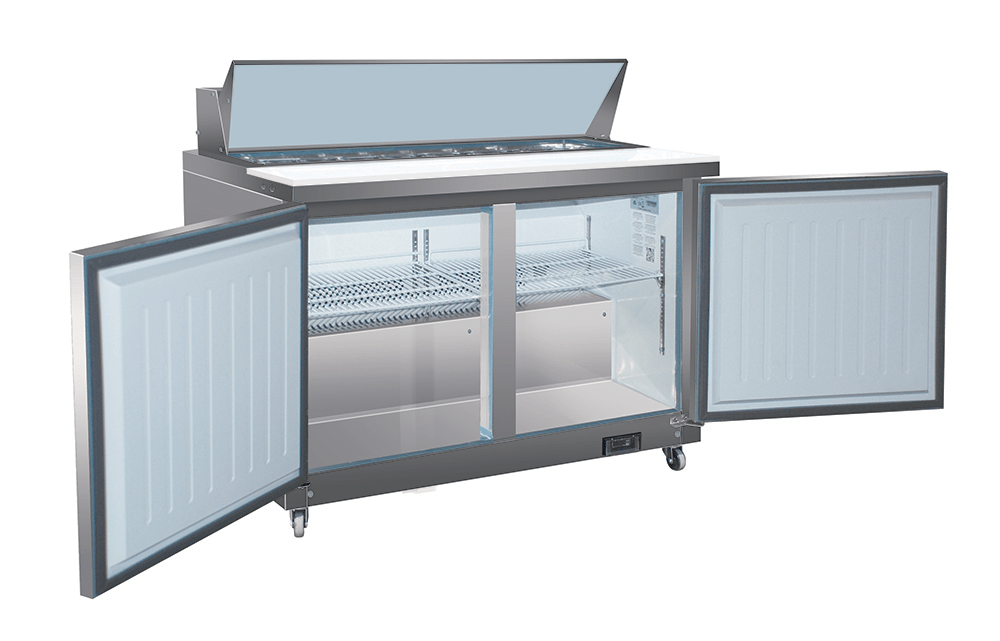 Valpro VP48SM-HC 18 Pan Sandwich Prep 48” (Mega Top) - Top Restaurant Supplies