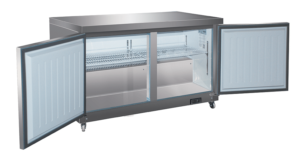 Valpro VPUCR60 15.5 cu. ft. Two Solid Door 61” Refrigerator - Top Restaurant Supplies