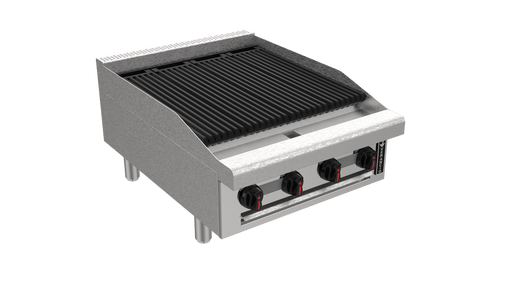 Venancio R24CT-24C 24" Elite Radiant Charbroiler with 4 Burners, Restaurant Series - Top Restaurant Supplies