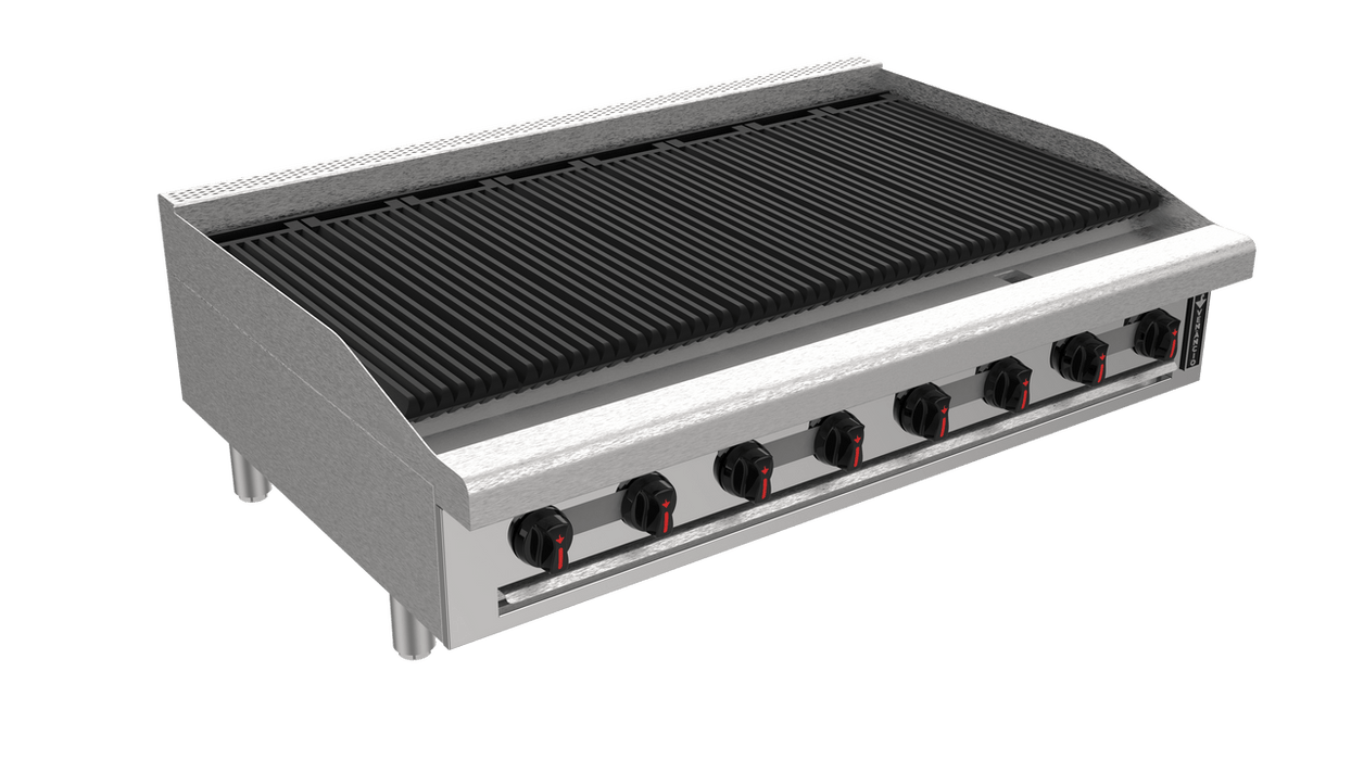 Venancio R48CT-48C 48" Elite Radiant Charbroiler with 8 Burners, Restaurant Series - Top Restaurant Supplies