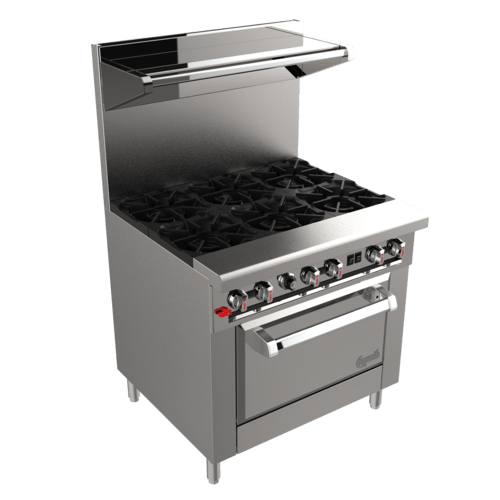 Venancio G36ST-36B 36" Range with 6 VT Burners and 1 Oven, Genesis Series - Top Restaurant Supplies