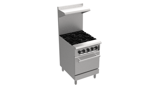 Venancio PRO24G-ST 24" Range with 4 Burners and 1 Oven, Prime Series - Top Restaurant Supplies