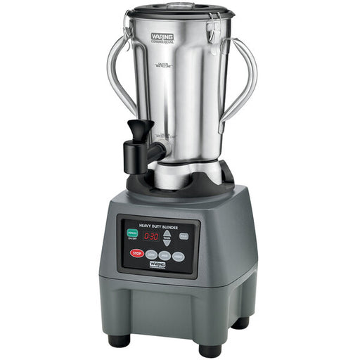 Waring CB15TSF 1 Gallon Stainless Steel Food Blender with Timer and Spigot - 120V - Top Restaurant Supplies - Blender - Waring