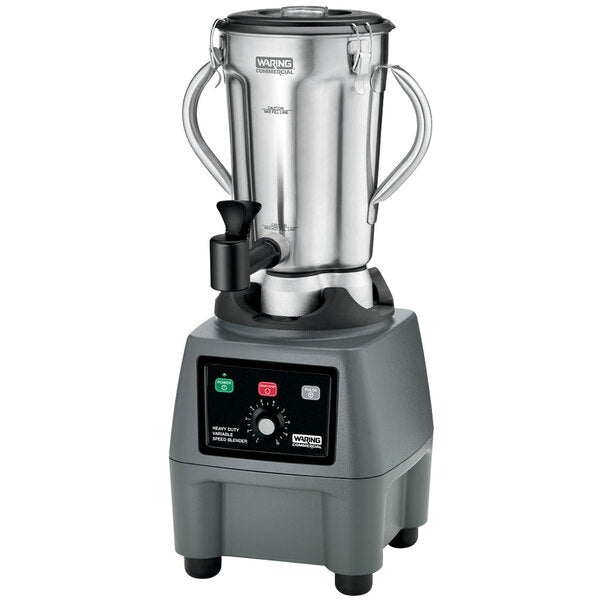 Waring CB15VSF 1 Gallon Variable Speed Food Blender with Stainless Steel Container and Spigot - 120V - Top Restaurant Supplies - Blender - Waring