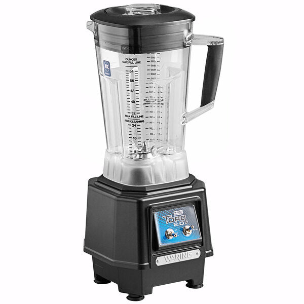 Waring TBB145P6 2 hp Torq 2.0 Commercial Blender with Toggle Switches and 64 oz. Copolyester Jar - 120V - Top Restaurant Supplies - Blender - Waring