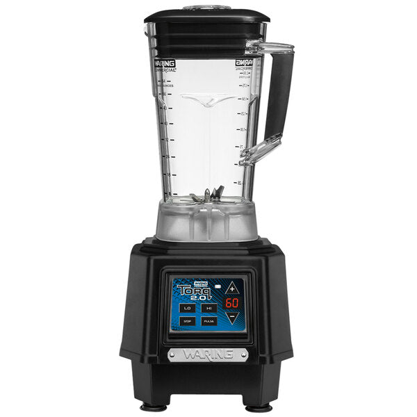 Waring TBB160P6 2 hp Torq 2.0 Commercial Blender with Electronic Touchpad Controls, Countdown Timer, and 64 oz. Copolyester Jar - 120V - Top Restaurant Supplies - Blender - Waring