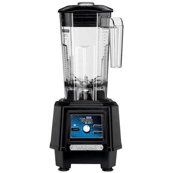 Waring TBB175 2 hp Torq 2.0 Blender with Electronic Touchpad Controls, Variable Speed Control Dial, and 48 oz. Co-Polyester Container - 120V - Top Restaurant Supplies - Blender - Waring