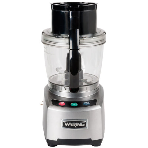 Waring WFP16S 4 Qt. Clear Batch Bowl Food Processor with Vegetable Prep Lid Chute and 3 Discs - 2 hp - Top Restaurant Supplies - Blender - Waring
