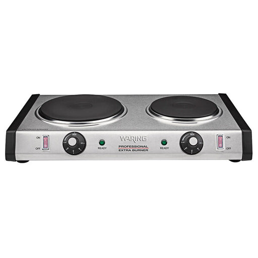 Waring WDB600 Double Burner Solid Top Countertop Range - 1800W - Top Restaurant Supplies - Burner - Waring