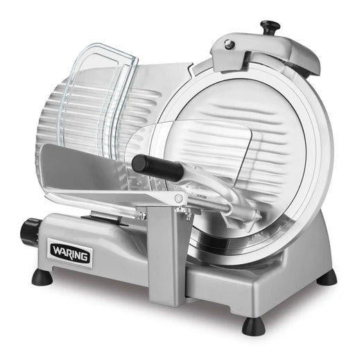 Waring WCS300SV Manual Meat & Cheese Slicer w/ 12" Blade, Belt Driven, Aluminum, 1 hp - Top Restaurant Supplies - Food Slicer - Waring