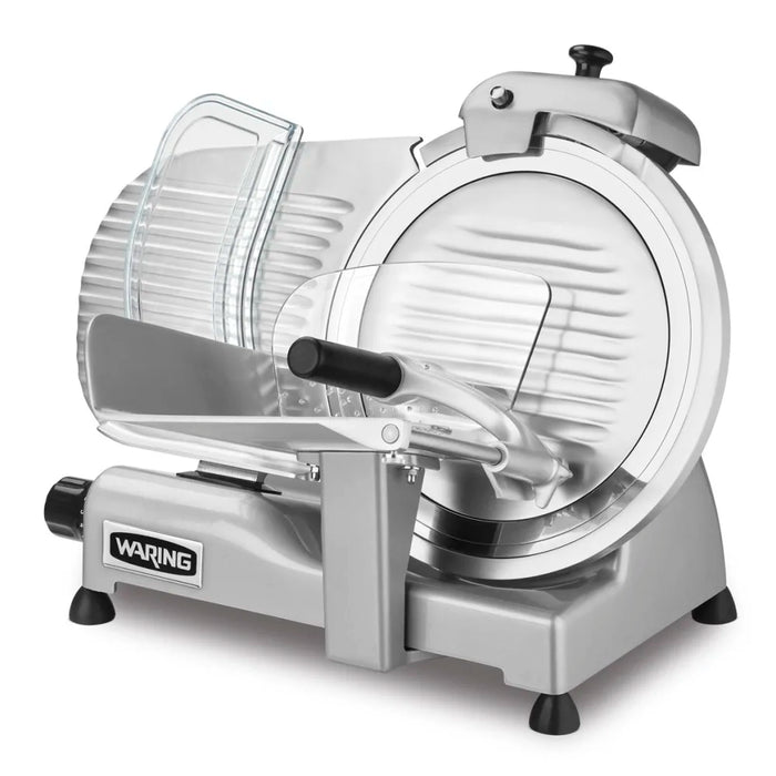 Waring WCS300SV Manual Meat & Cheese Slicer w/ 12" Blade, Belt Driven, Aluminum, 1 hp - Top Restaurant Supplies - Food Slicer - Waring